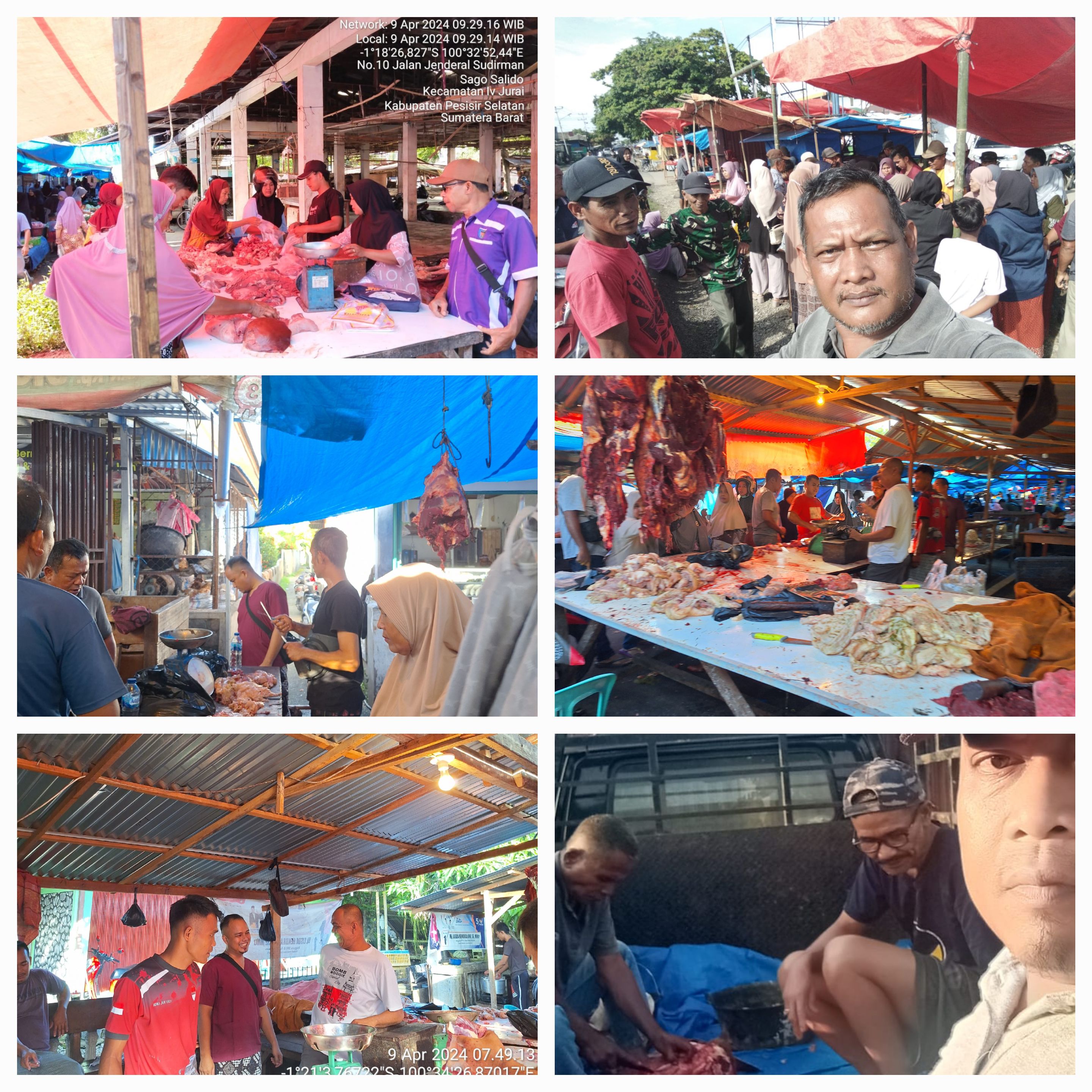 PUSKESWAN PAINAN TURUNKAN TIM MENGAWASI PEMOTONGAN TERNAK JEALNG IDUL FITRI 2024/1445 H