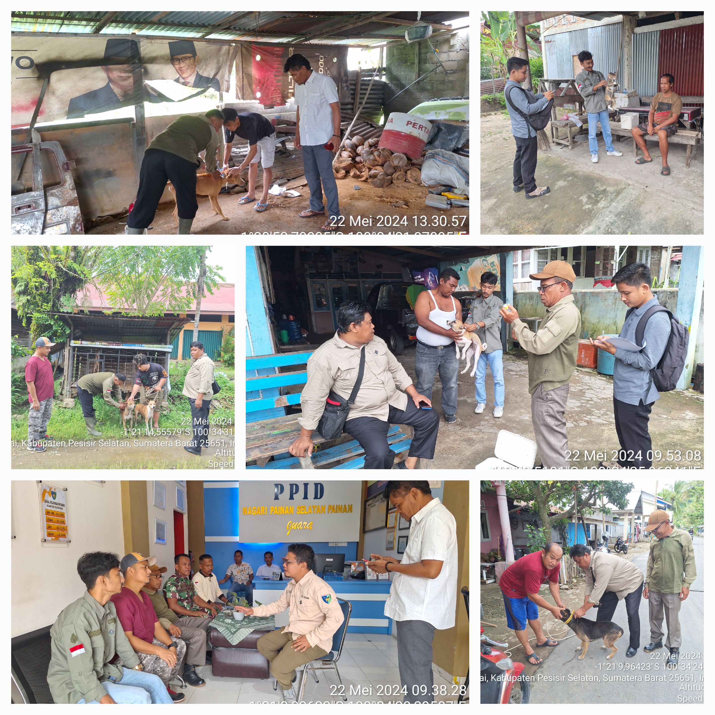 PELAKSANAAN VAKSINASI RABIES DI NAGARI PAINAN SELATAN KEC. IV JURAI
