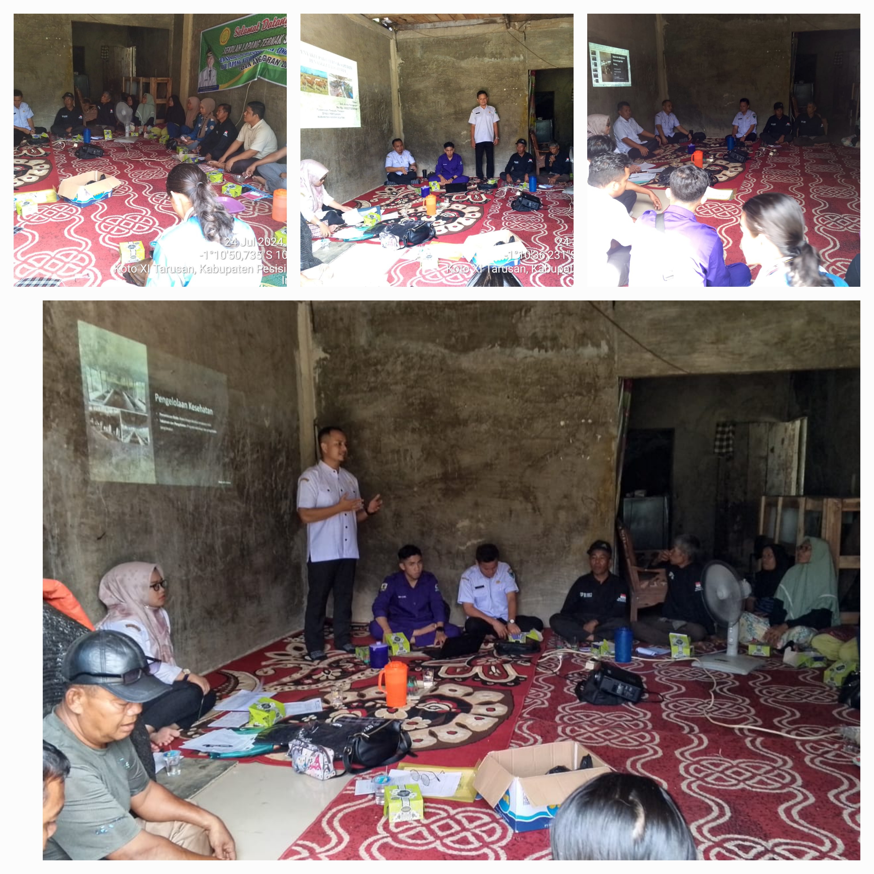 SEKOLAH LAPANG (SL) KOMODITI TERNAK SAPI DI KELOMPOK “MEKAR JAYA” NAGARI BARUNG-BARUNG BERLANTAI SEL