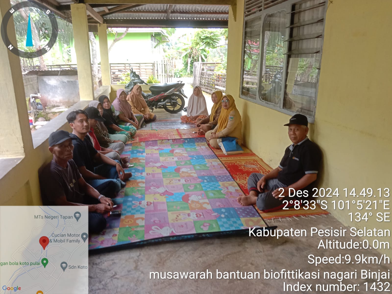 Musyawarah Kelompok Tani Air Serik Hilir  Tentang Bantuan Biofortifikasi Nagari Binjai Tapan 