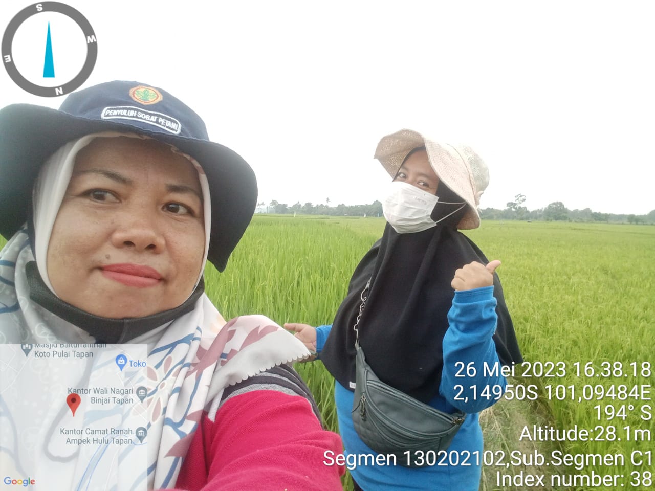 PENGAMATAN TITIK KSA NAGARI KAMPUNG TENGAH TAPAN