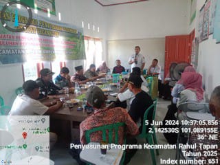 PENYUSUNAN PROGRAMA PENYULUHAN PERTANIAN TINGKAT KECAMATAN RANAH AMPEK HULU TAPAN UNTUK TAHUN 2025