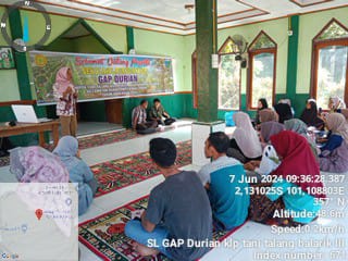 Pertemuan ke 3 SL GAP DURIAN KELOMPOK TANI TALANG BALARIK III