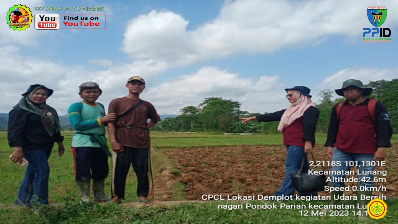 BPP LUNANG, PENENTUAN LOKASI CPCL UNTUK DEMPLOT TANAMAN PADI KEGIATAN SL-UBI