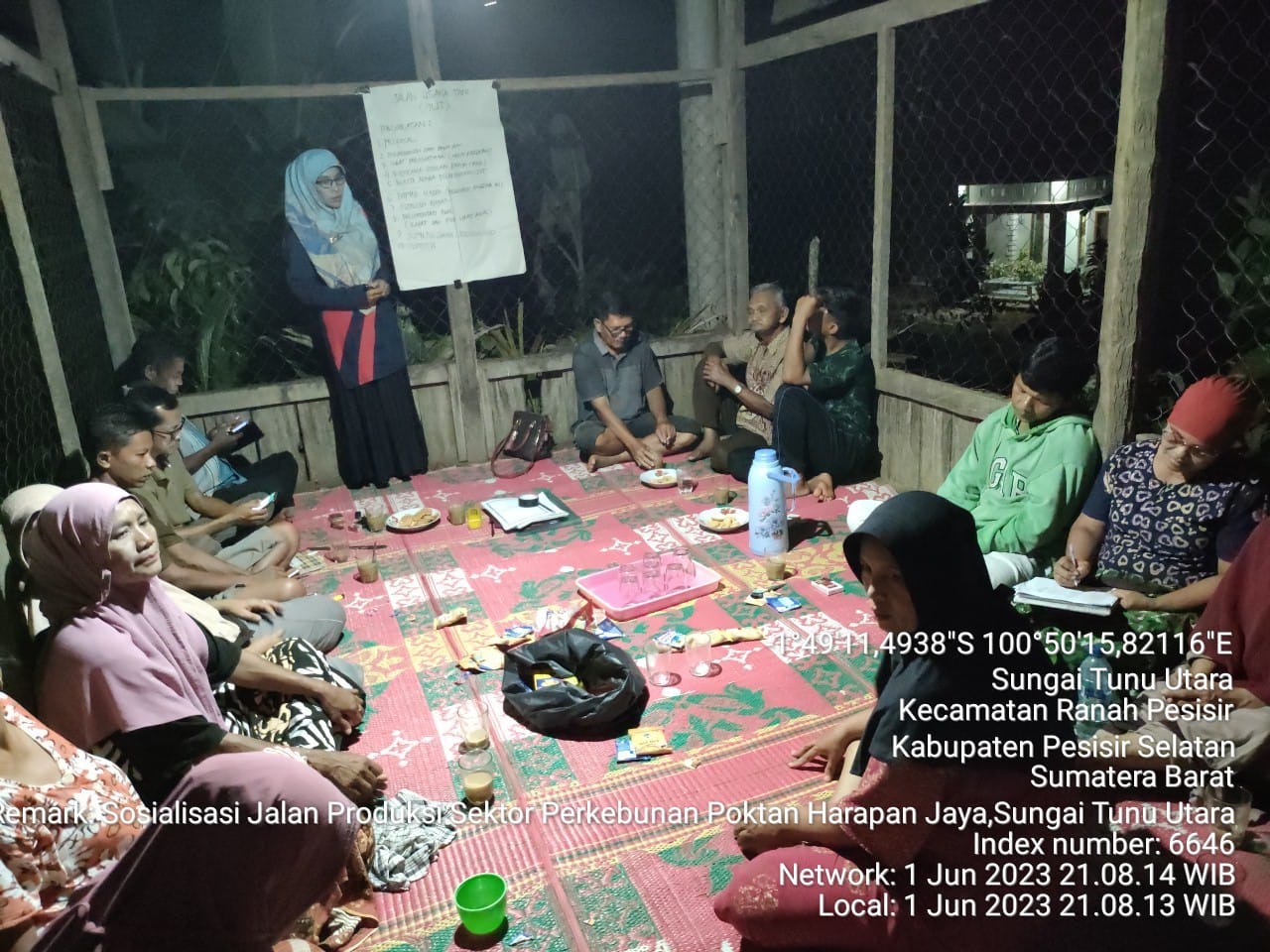 SOSIALISASI PEMBANGUNAN JALAN USAHA TANI PADA POKTAN HARAPAN JAYA 