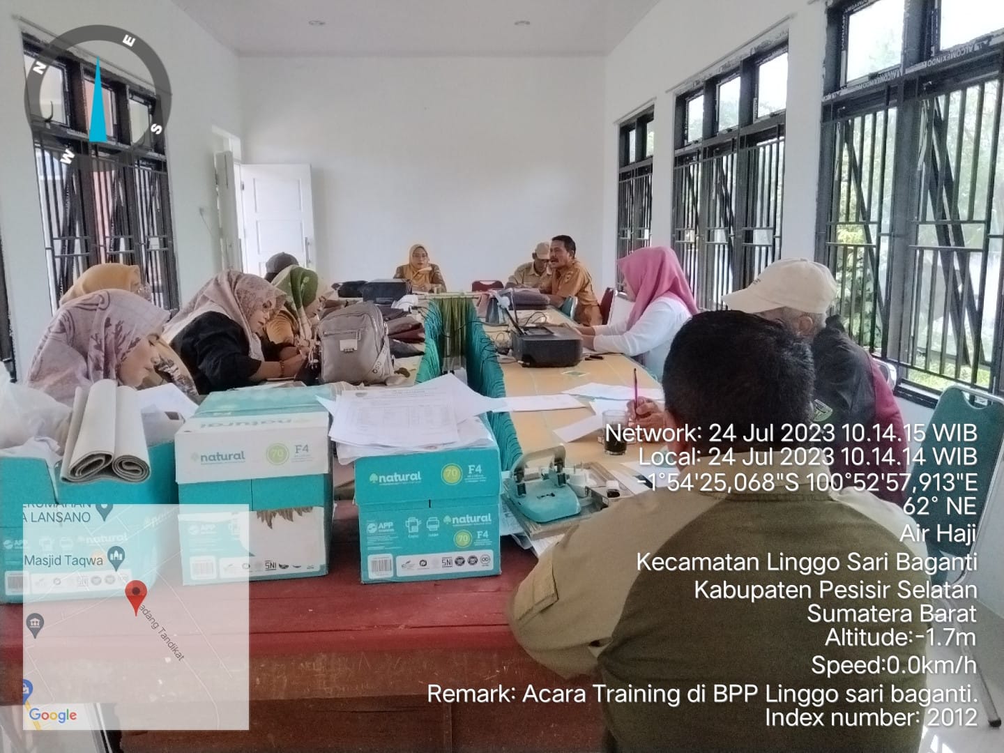  Balai penyuluhan pertanian (BPP) kecamatan linggo Sari Baganti, melakukan kegiatan rutin pembinaan 
