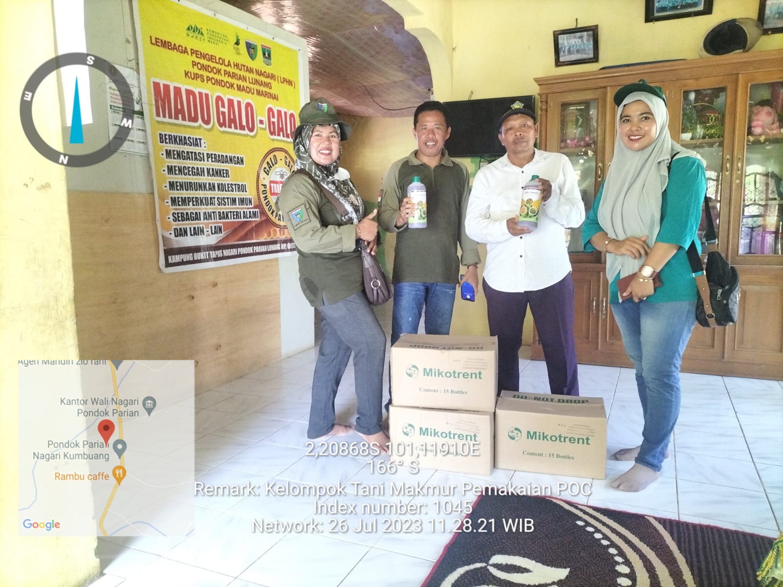 Pembagian Pupuk Hayati Cair  Mikotrent Kegiatan Padi Kaya Gizi (Biofortifikasi) 