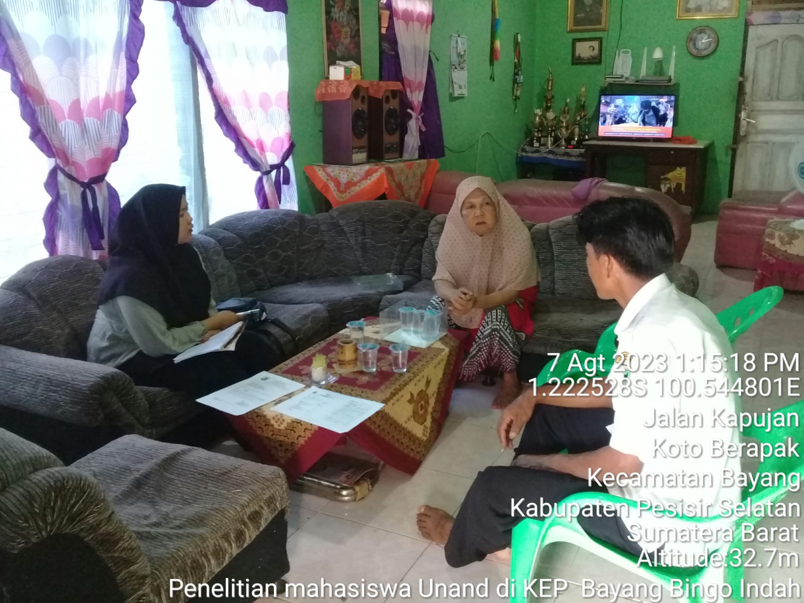 Penelitian mahasiswa Unand di KEP bayang Bungo indah nagari kapujan 