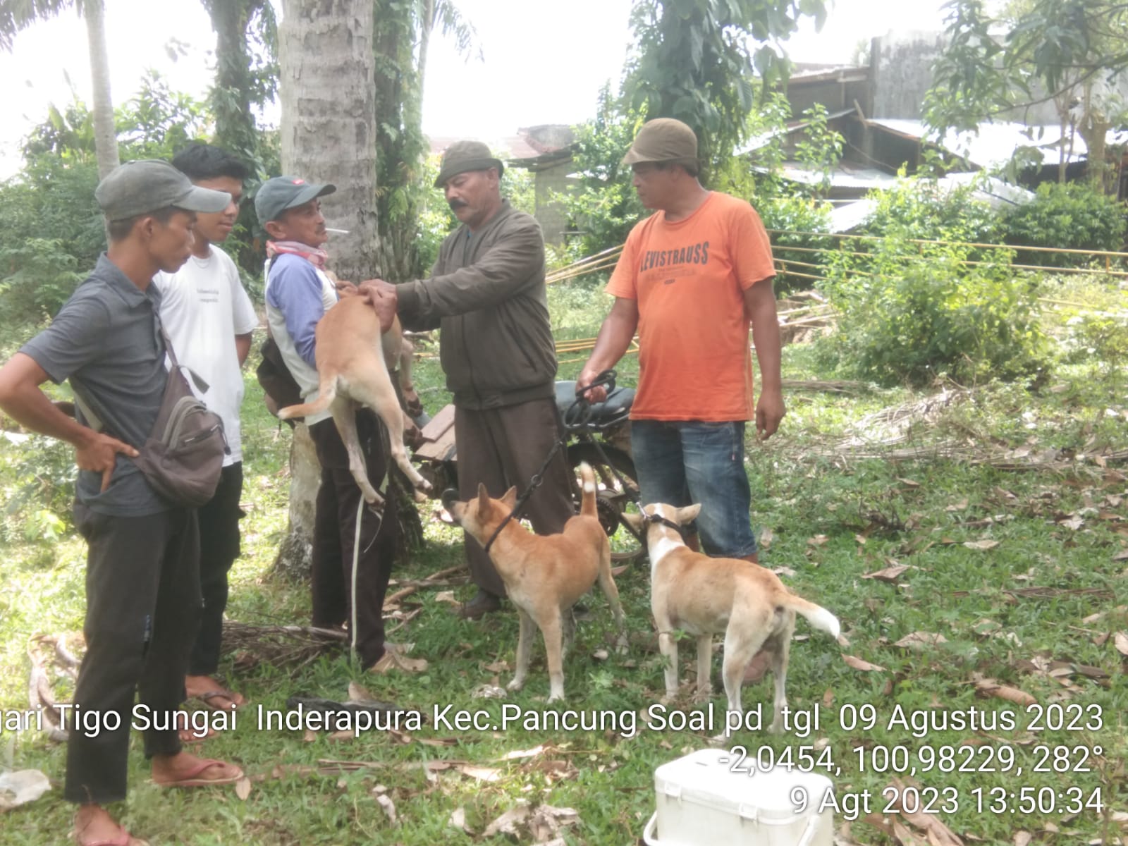 Pelayanan Vaksinasi Rabies di Nagari Tigo Sungai Inderapura 