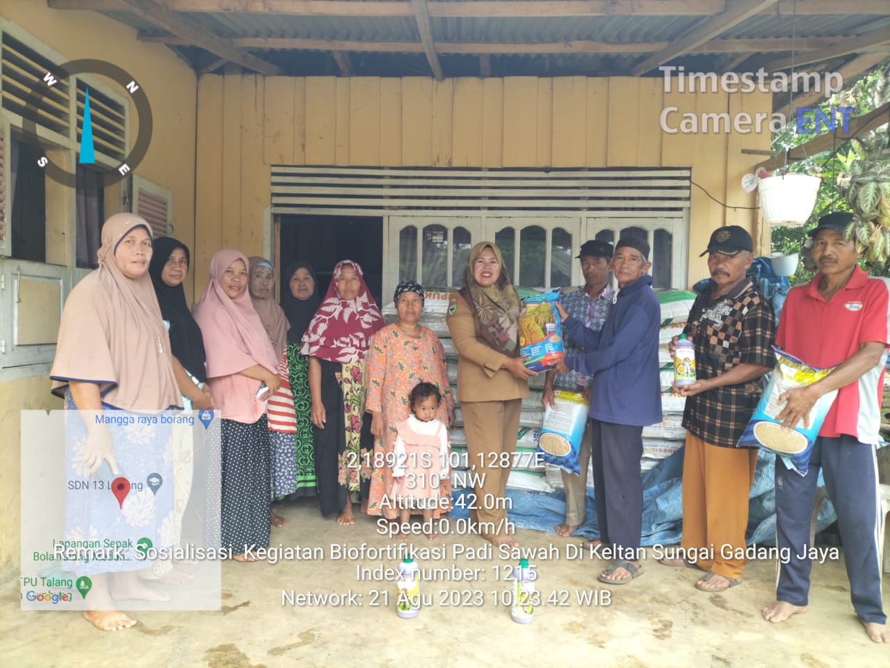 Sosialisasi Kegiatan Biofortifikasi Dan Pembagian Saprodi Di Poktan Sungai Gedang Jaya 