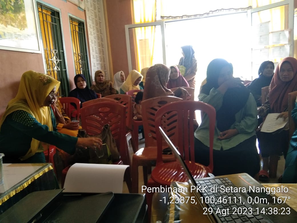 Pembinaan PKK Pokja 3 di Nagari Setara Nanggalo Kec. Koto XI Tarusan