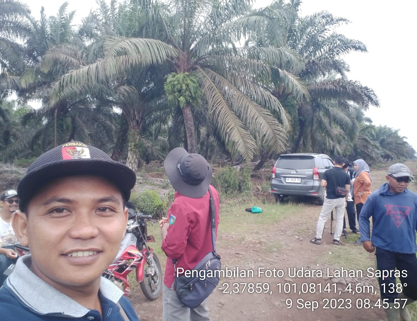 PENGAMBILAN FOTO UDARA BERSAMA PENDAMPING SARPRAS BESERTA TIM KABUPATEN,KEHUTANAN DILAHAN SARPRAS 