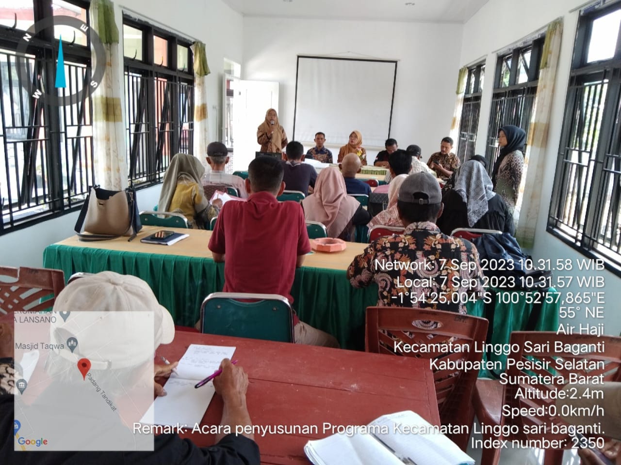 ACARA PENYUSUNAN PROGRAMA PENYULUH PERTANIAN DI BPP LINGGO SARI BAGANTI