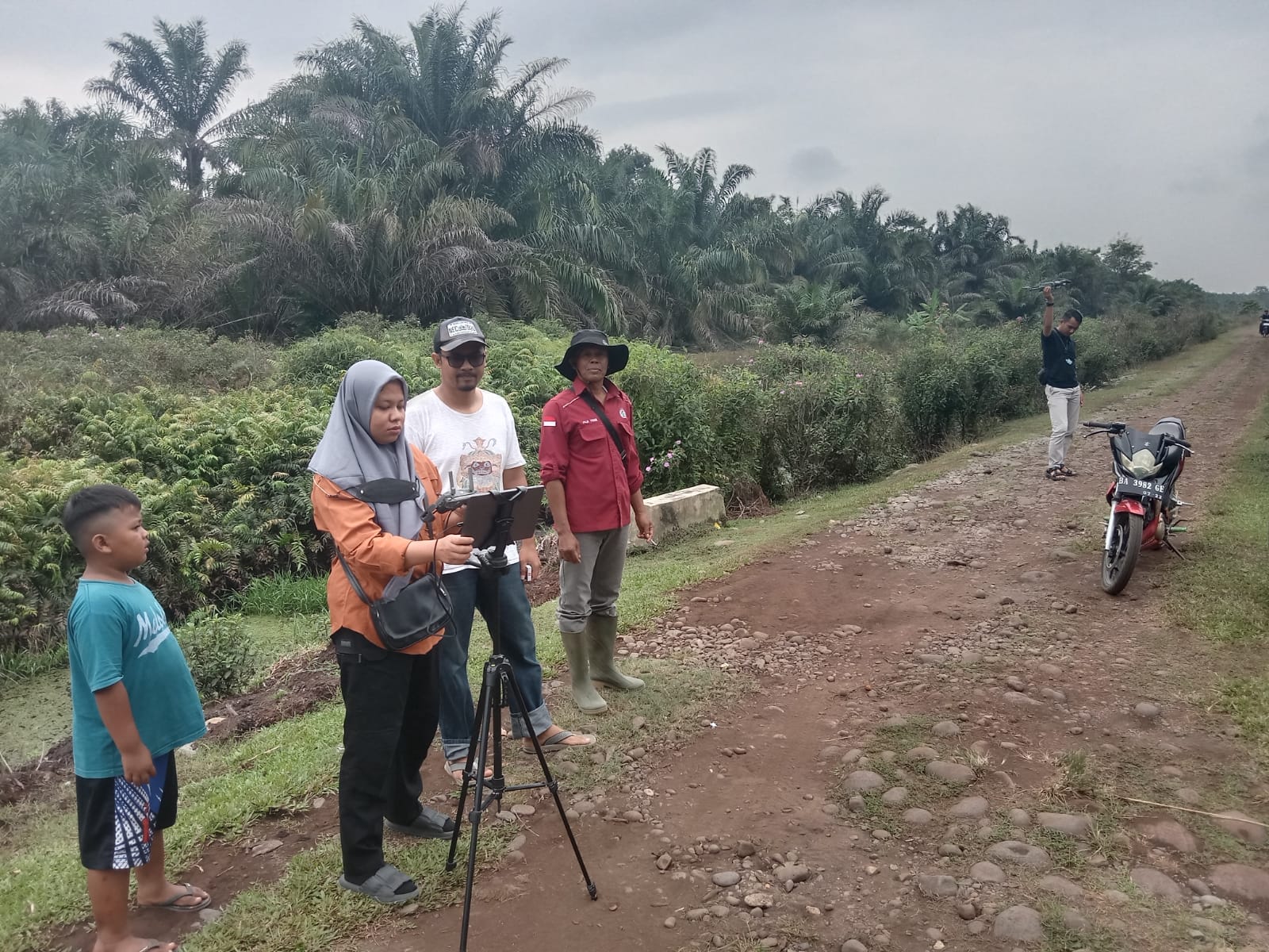 Pengambilan Foto Udara Lahan Sawit Koperasi Langgeng Jaya Sejahtera di Kecamatan Silaut
