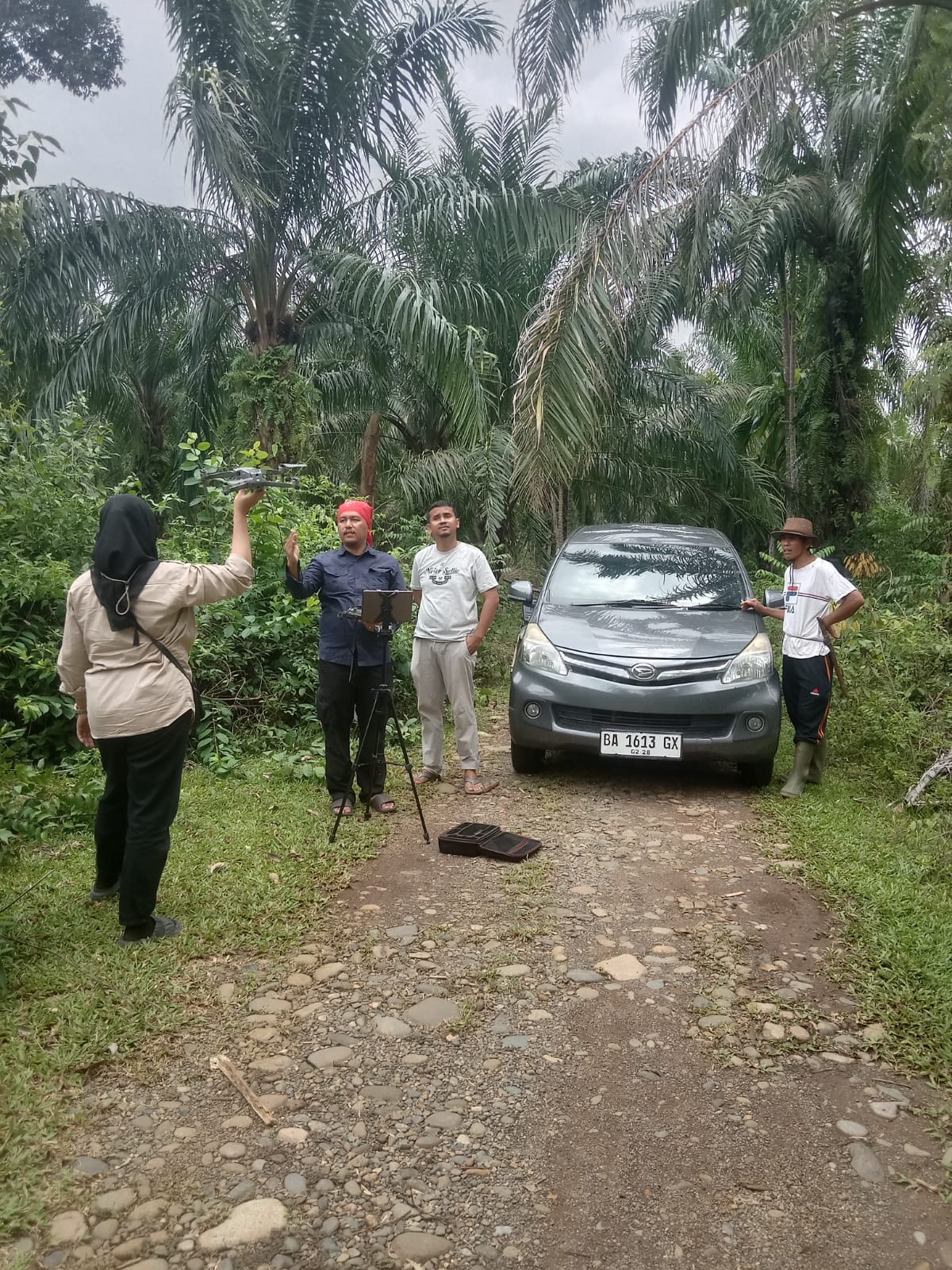 Pengambilan Foto Udara Lahan Sawit Koperasi Daulat Tani Rakyat di Kecamatan Airpura