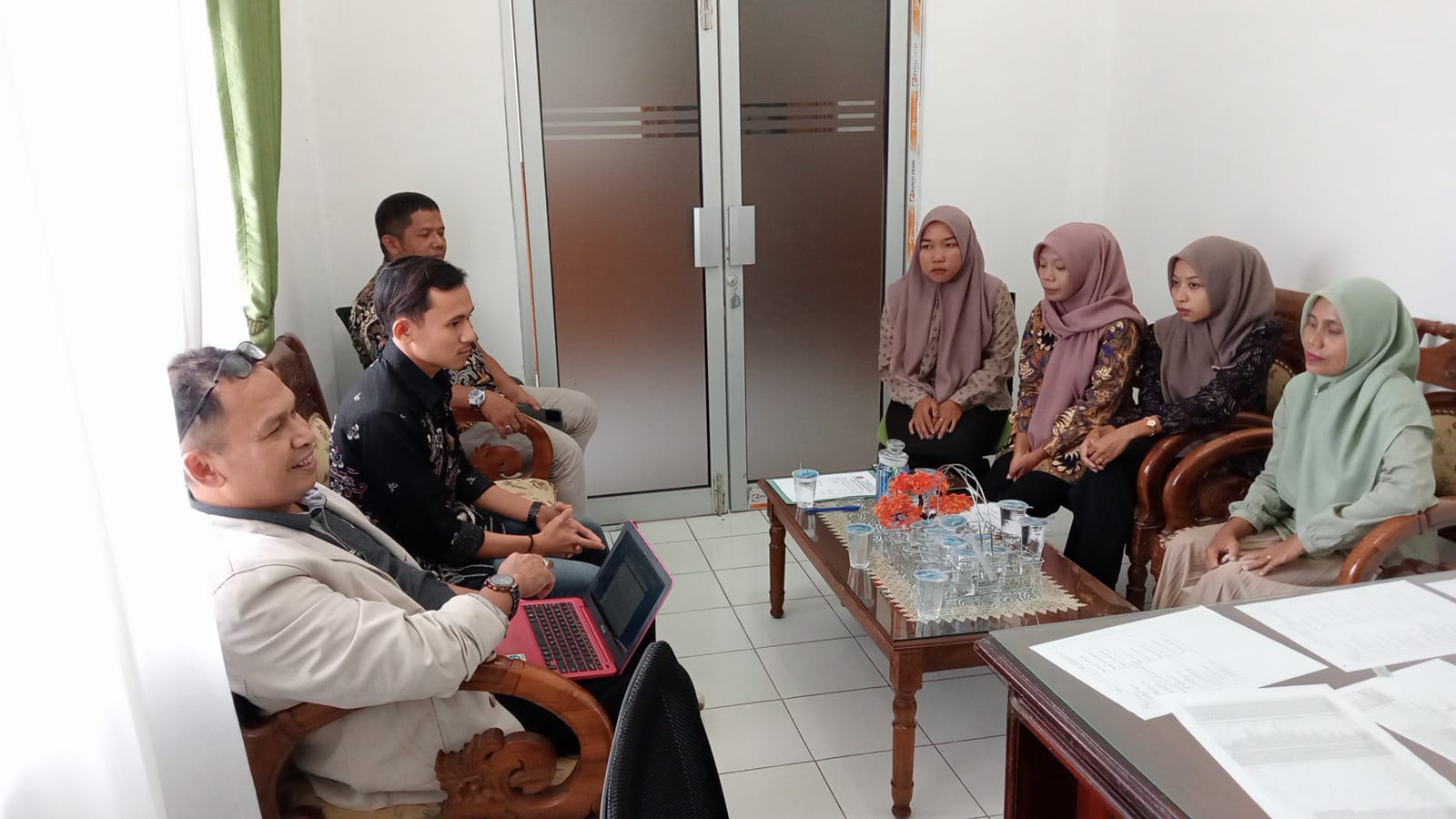 Kunjungan Dosen Pembimbing Mahasiswa PKL  dari Universitas Ekasakti Padang di Dinas Pertanian Pessel