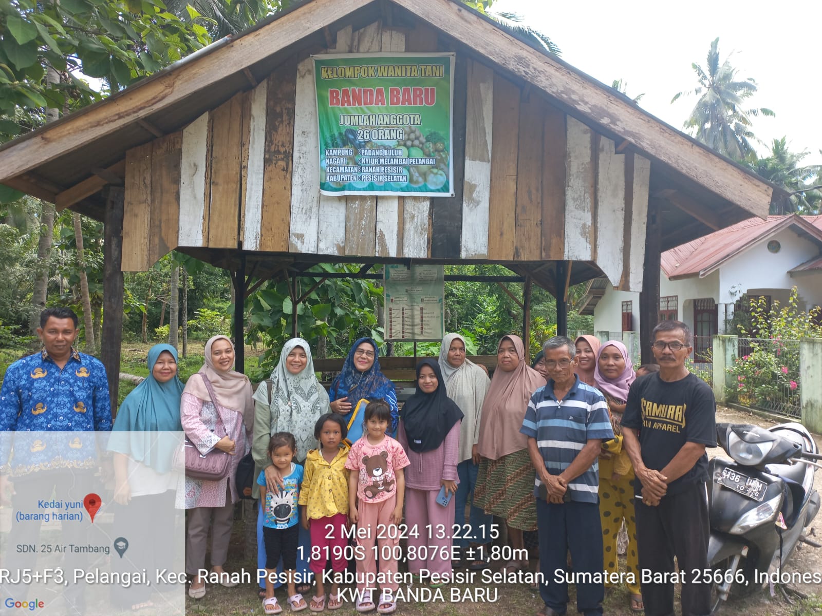 Pemantapan calon penerima bantuan KRPL di KWT Bandar Baru, Nagari Nyiur Melambai. 