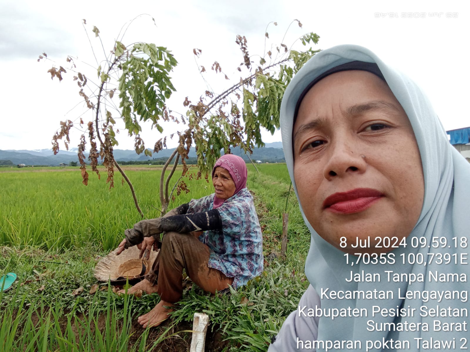 Kunjungan penyuluh pertanian ke kelompok tani