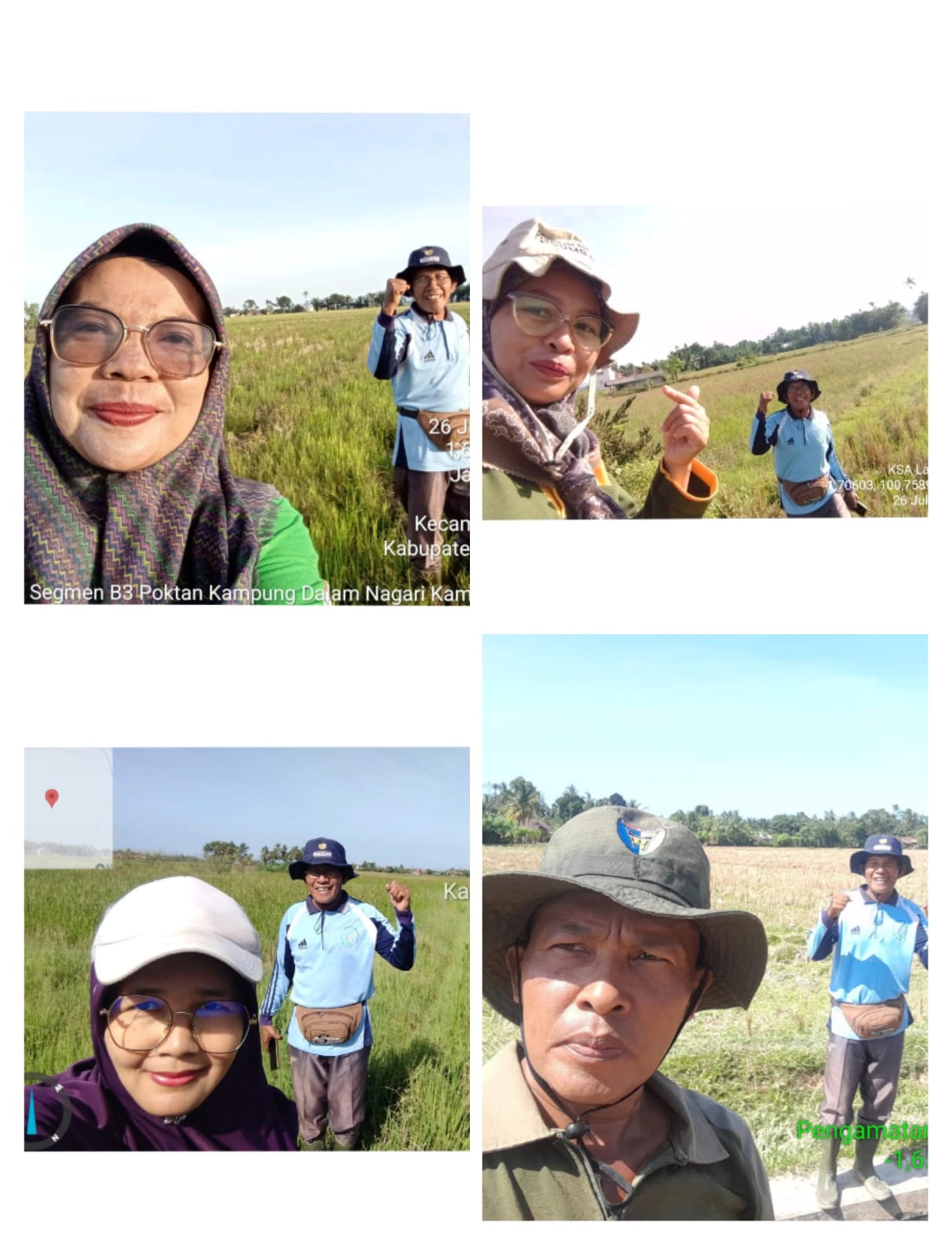 Pengamatan titik KSA di empat nagari