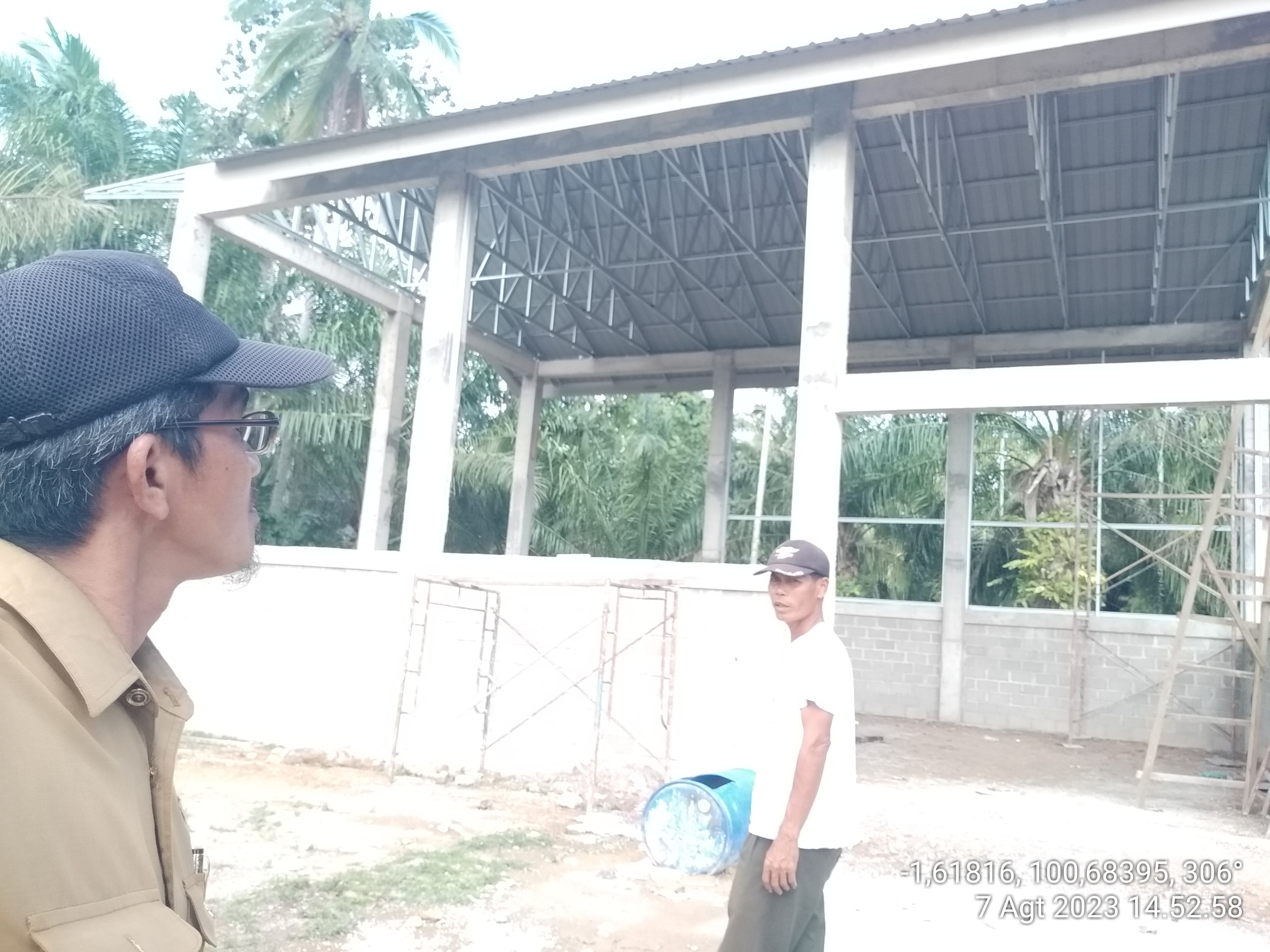 Penyuluh Pertanian Urusan Supervisi, Tinjau Pembangunan Rice Milling Unit (RMU) di Kelompok Tani Tan