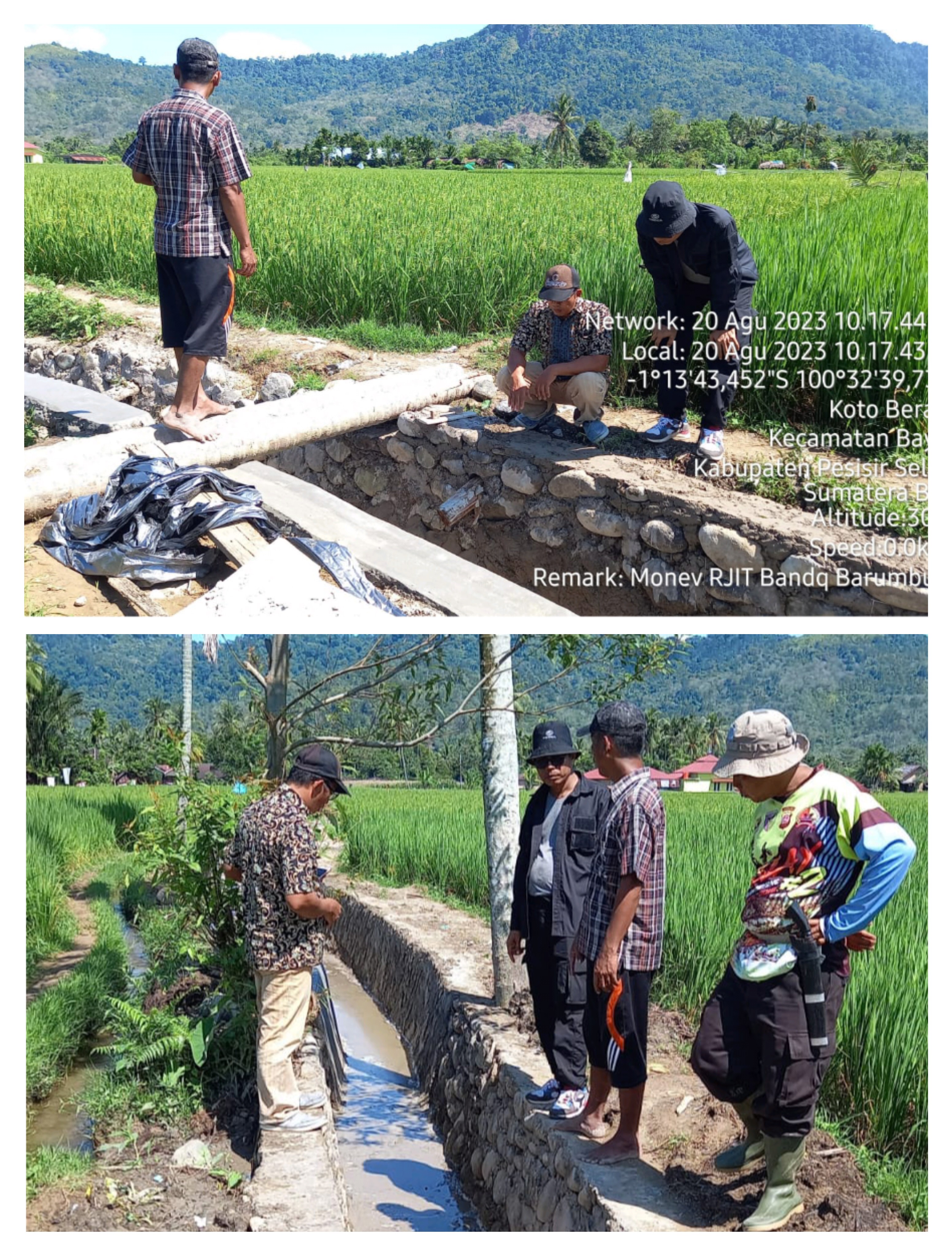 MONEV PEKERJAAN RJIT POKTAN BANDA BARUMBUANG NAGARI KAPELGAM KECAMATAN BAYANG