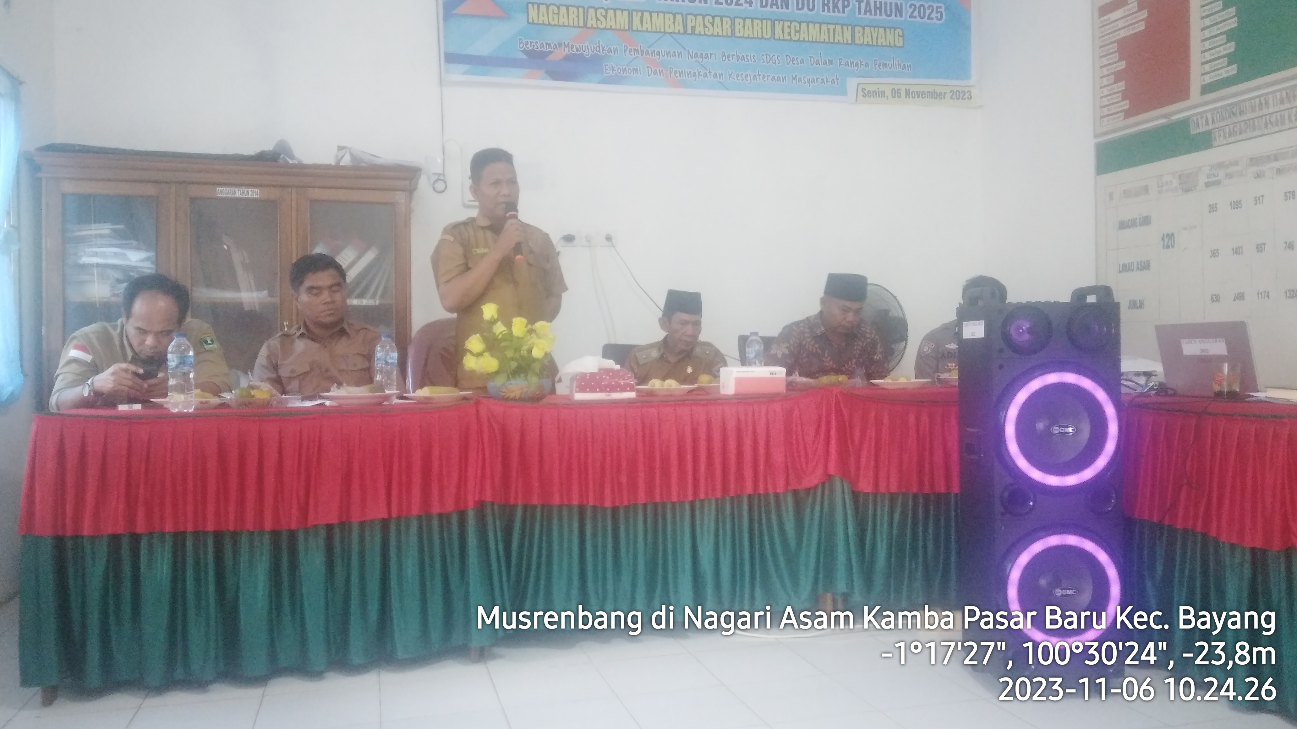 MUSRENBANG DI KANTOR WALI NAGARI ASAM KAMBA PASAR BARU