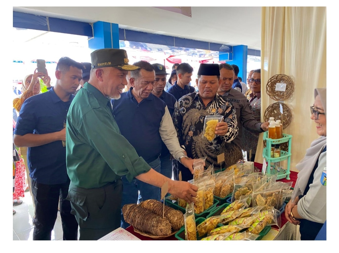 Gubernur Mahyeldi Kunjungi Stand Pameran di Jambore Pertanian Pesisir Selatan