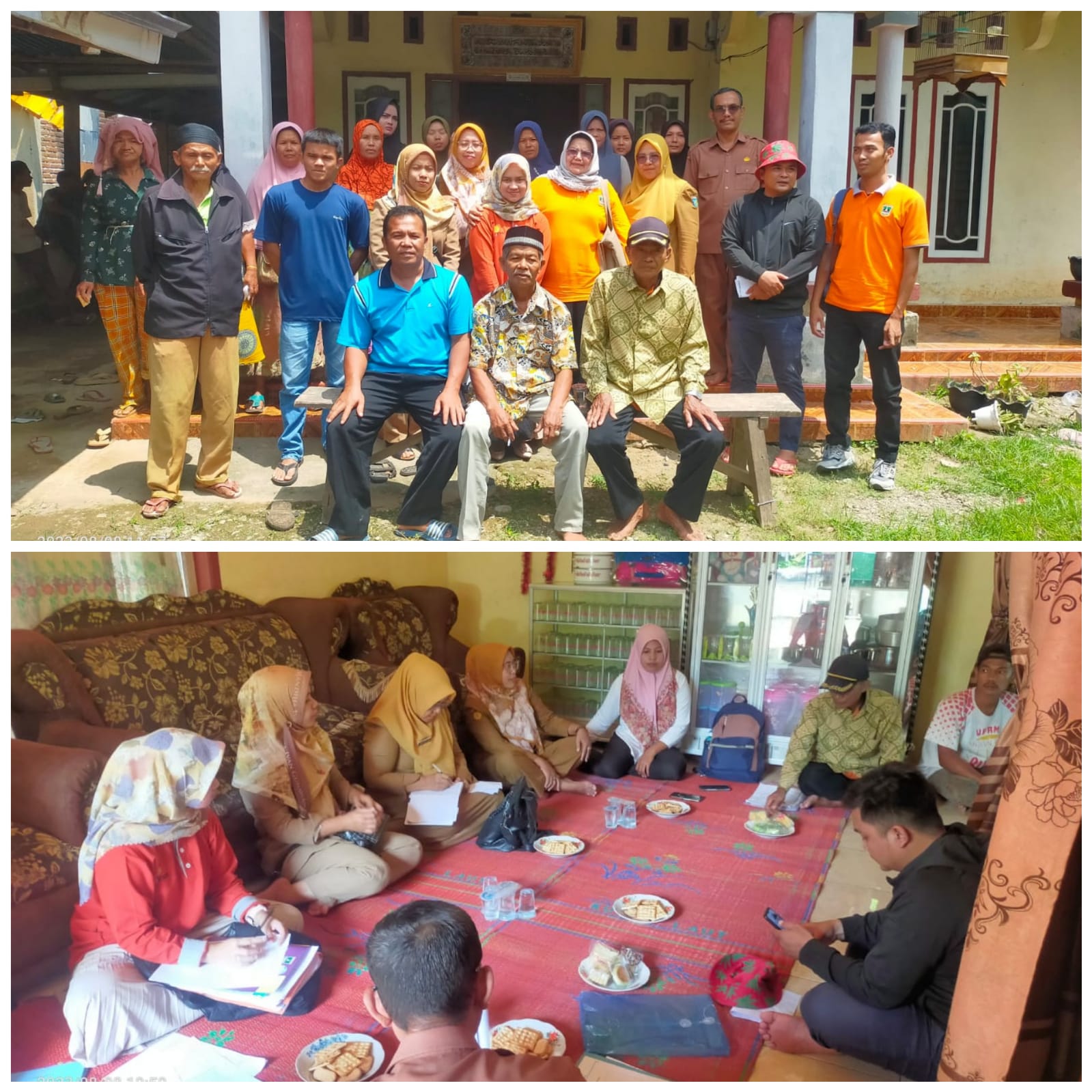 MENDAMPINGI TIM PROVINSI CP/CL KELOMPOK PENERIMA BANTUAN UNGGAS TH.2023 DI KEC.LINGGO SARI BAGANTI