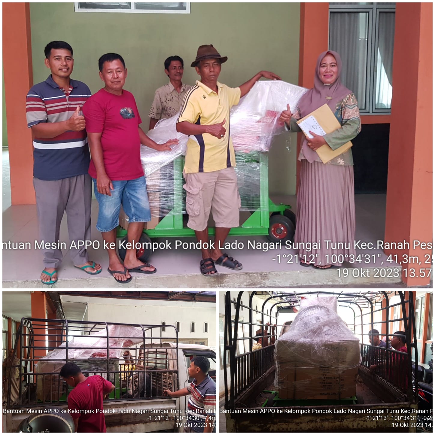 PENYALURAN BANTUAN MESIN APPO DPKH SUMBAR TA.2023 UNTUK KELOMPOK DI KEC.RANAH PESISIR