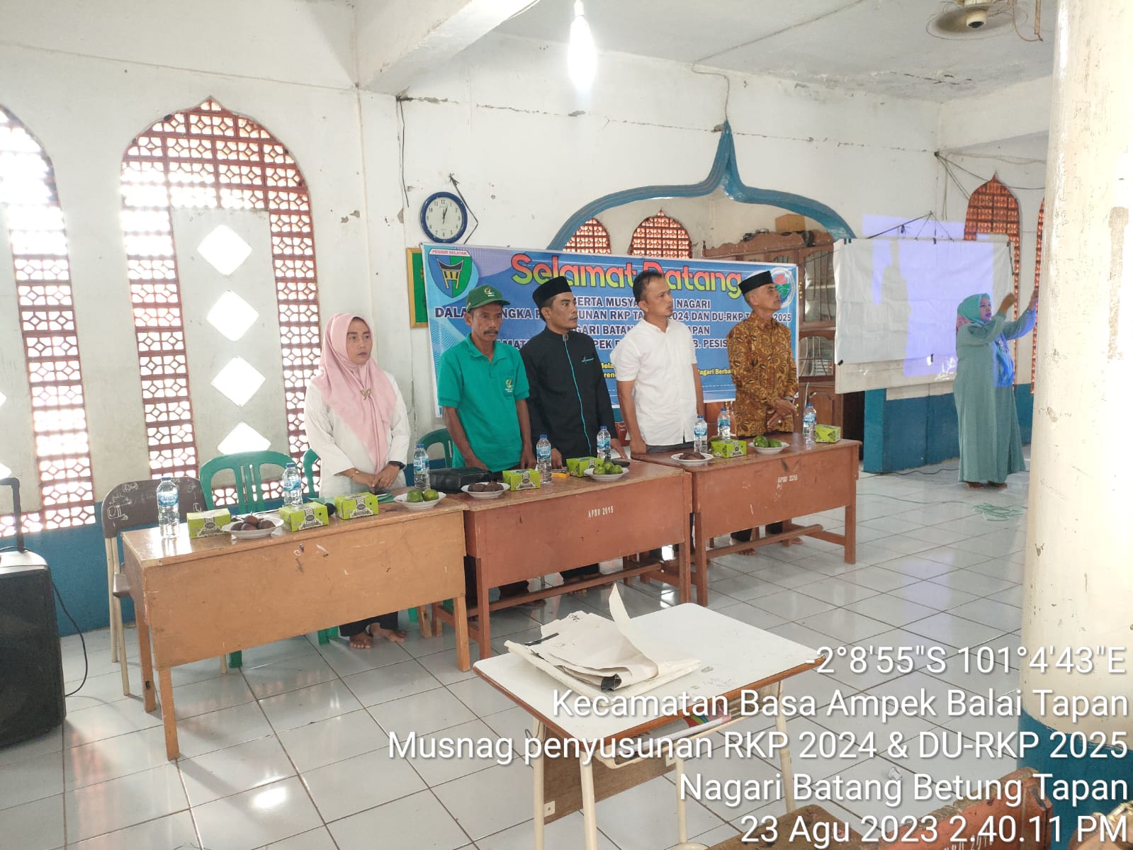 Menghadiri Penyusunan DURKP di Nagari Batang Betung Kecamatan Basa Ampek Balai Tapan