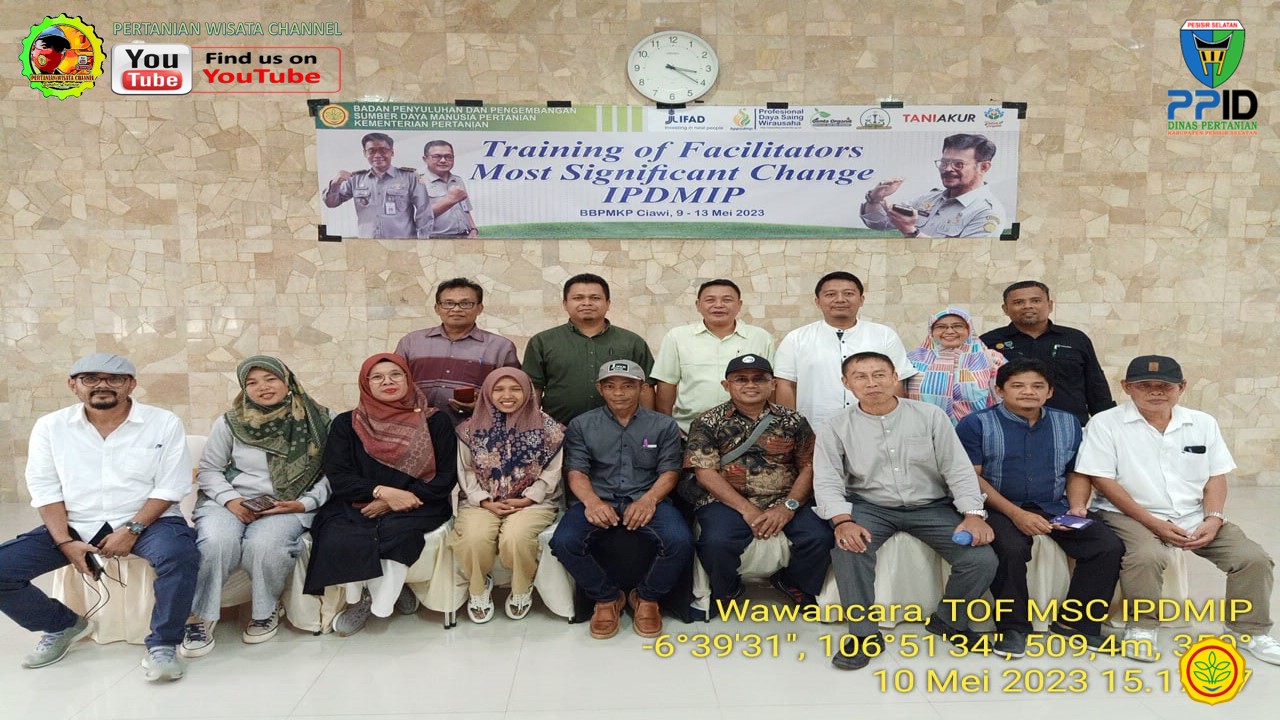 DINAS PERTANIAN IKUTI TRAINING OF FACILITATORS (TOF) MOST SIGNIFICANT CHANGE (MSC) IPDMIP 