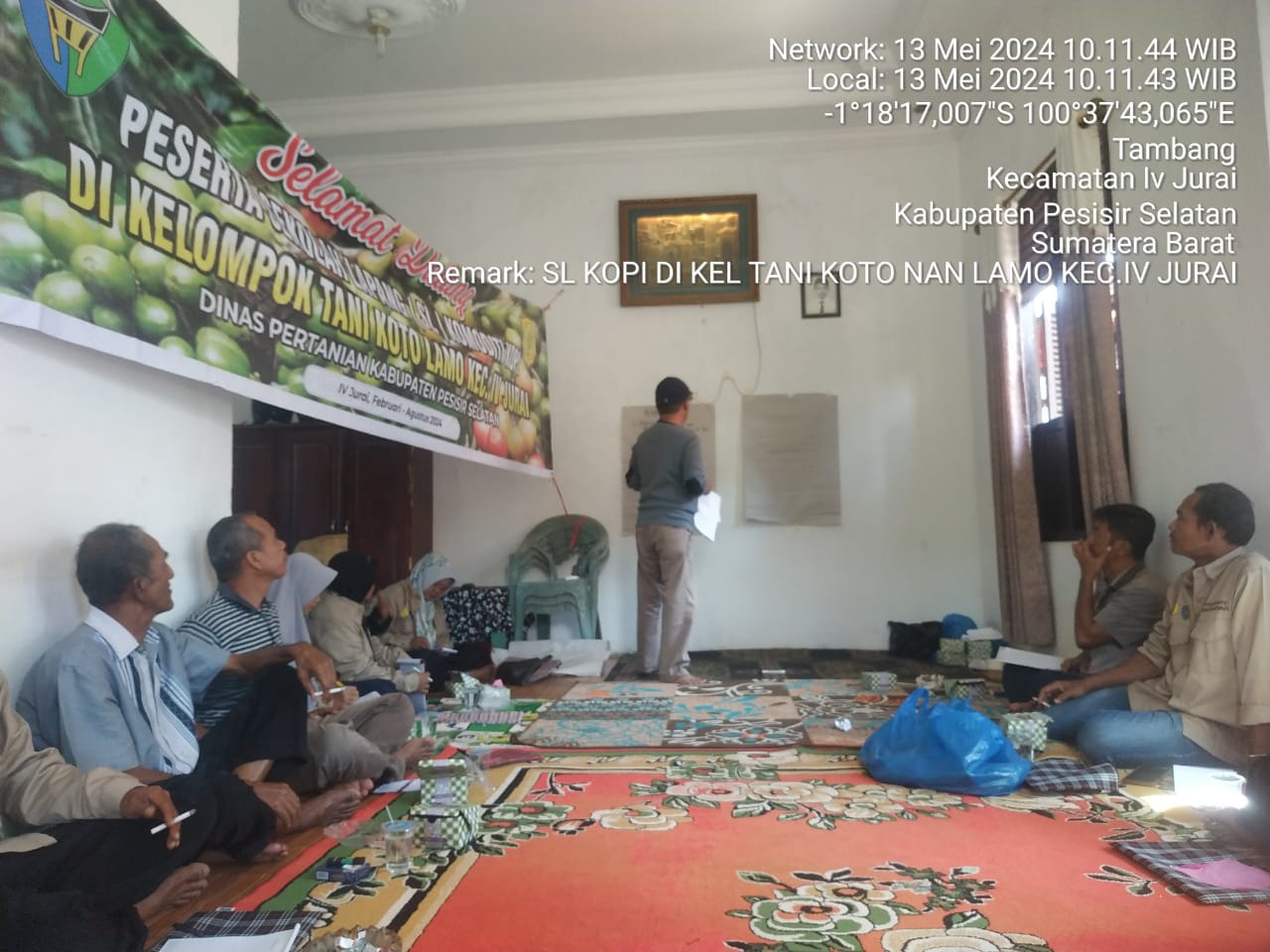 Sekolah Lapang Komoditi Kopi Tanggal 26 Februari 2024 di Kecamatan IV Jurai