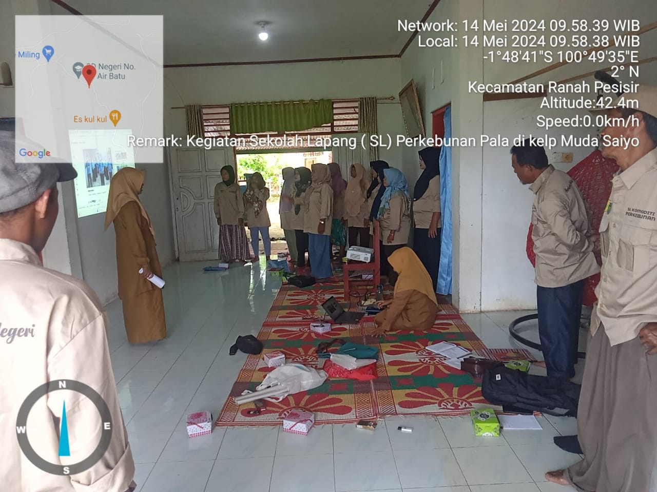 Sekolah Lapang Komoditi Pala Tanggal 14  Mei2024 di Kecamatan Ranah Pesisir