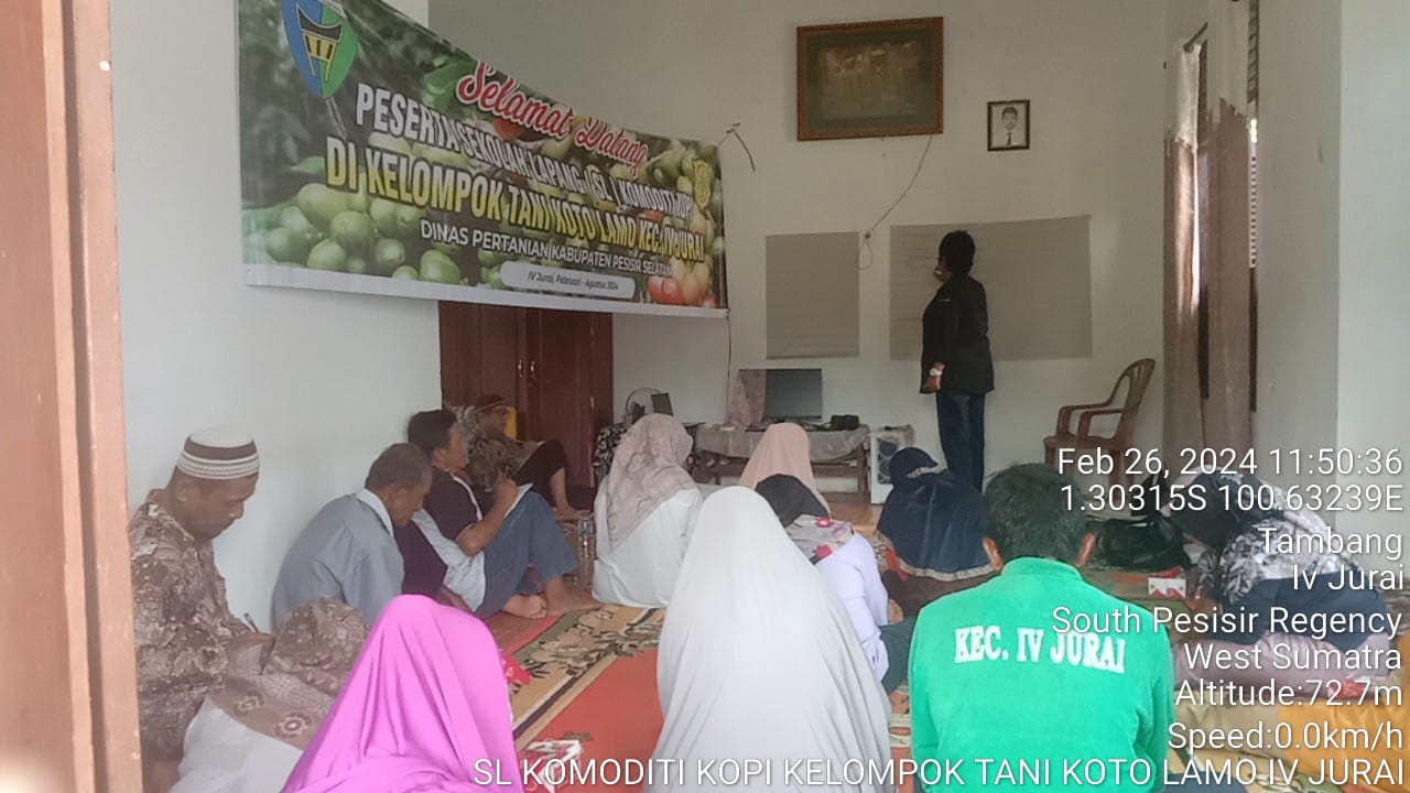 Sekolah Lapang (SL) di Kelompok Tani Koto Lamo Nagari Salido Ketek Kecamatan IV Jurai