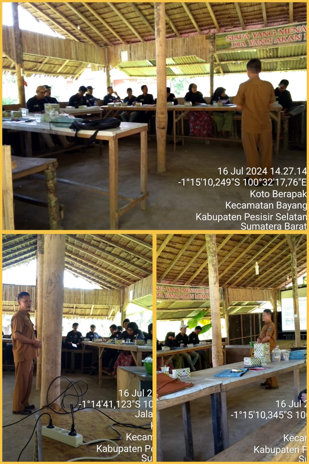 Kegiatan Sekolah Lapang (SL)ternak sapi di Kelompok tani Punago Nagari Koto berapak Kecamatan Bayang