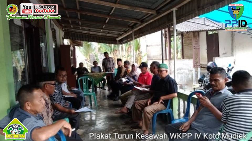 WKPP IV KOTO MUDIAK LAKSANAKAN PERTEMUAN PLAKAT TURUN KE SAWAH