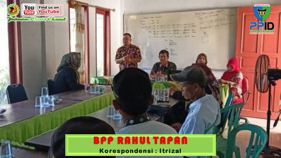 UPAYAKAN PUPUK BERSUBSIDI TEPAT SASARAN, BPP RAHUL TAPAN ADAKAN SOSIALISASI
