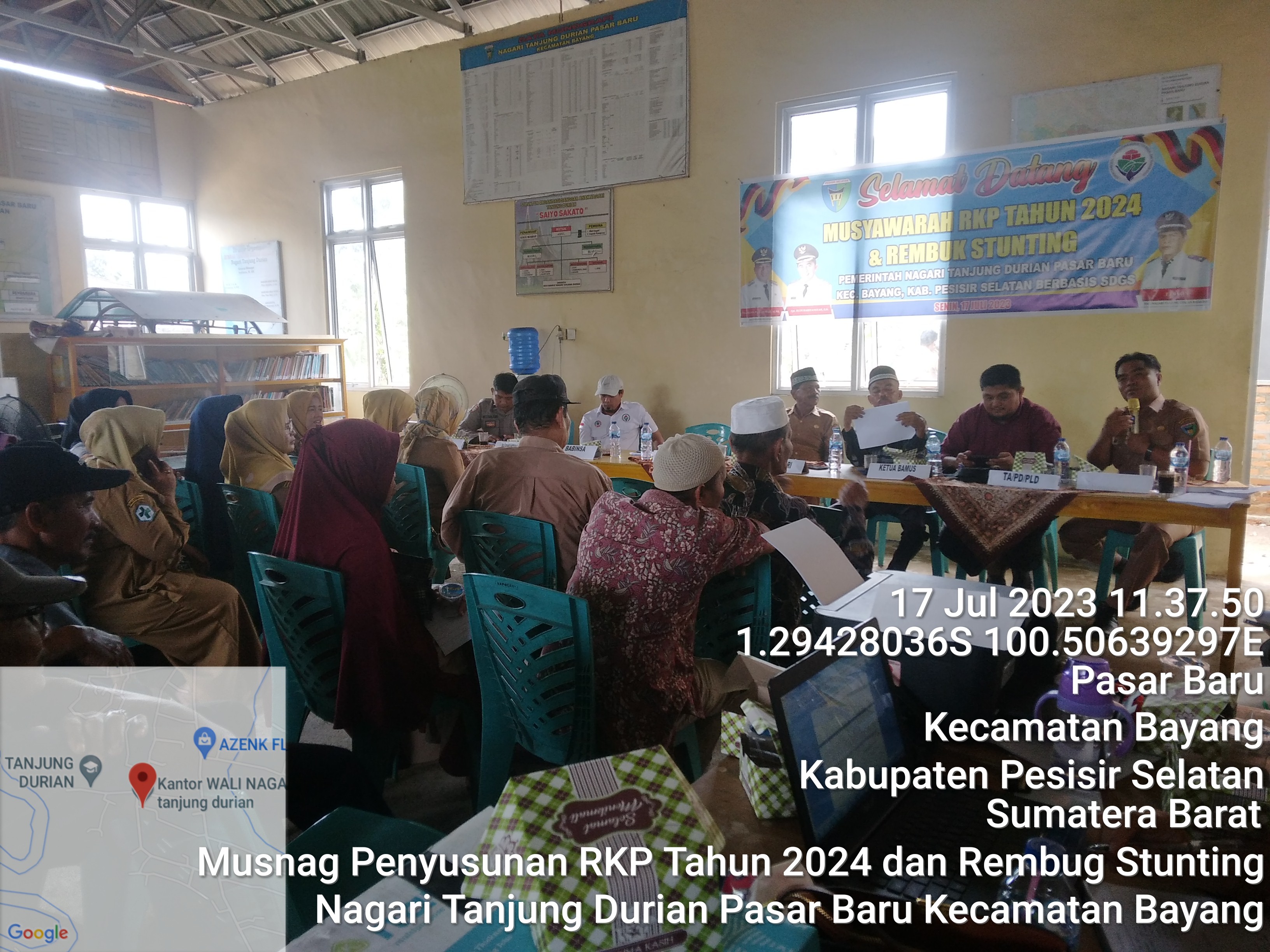 Musnag Penyusunan RKP Tahun 2024 di Nagari Tanjung Durian Pasar Baru