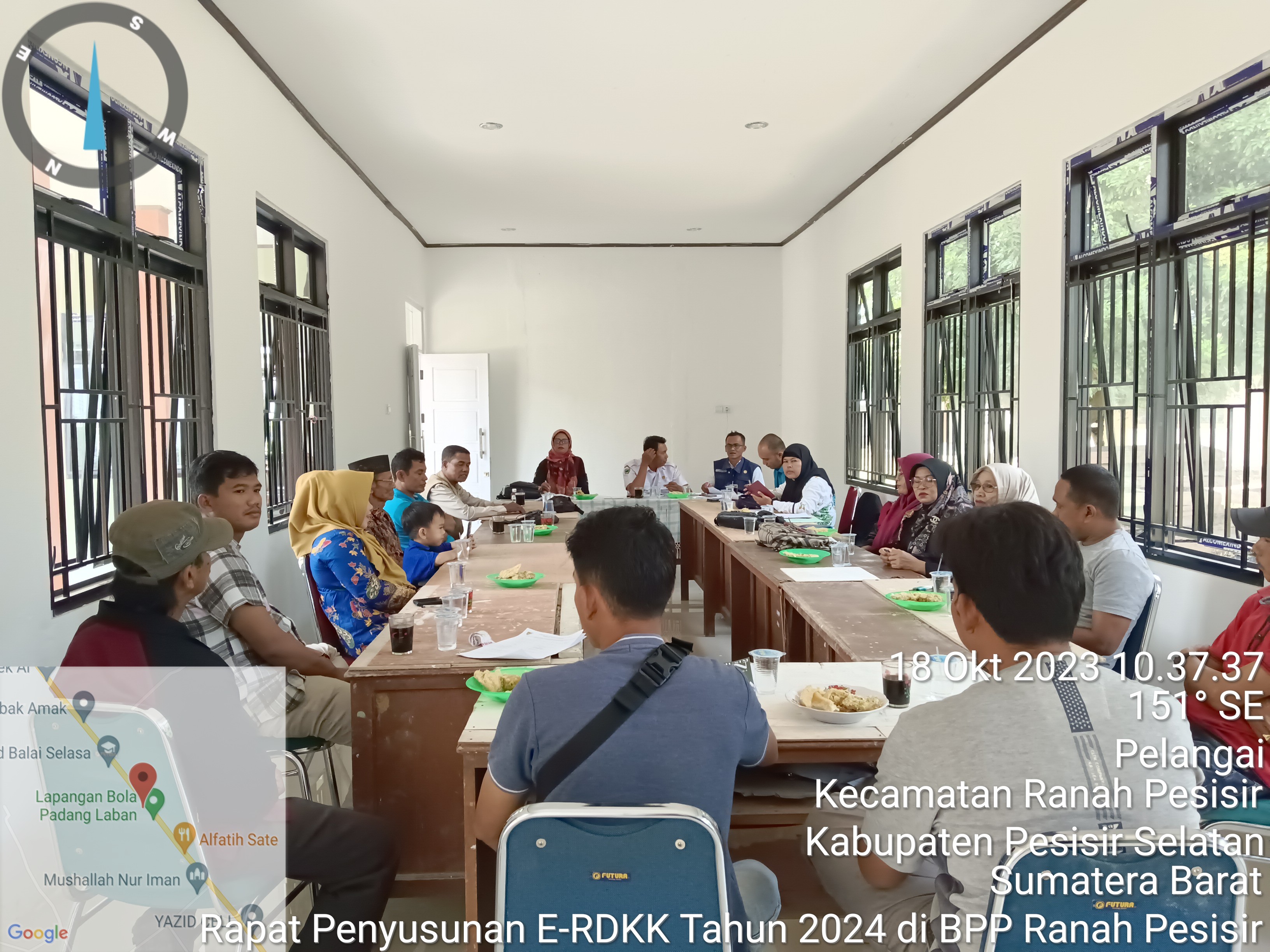 Rapat Penyusunan E-RDKK dan Evaluasi Penyaluran Pupuk Bersubsidi Tahun 2023 di BPP Ranah Pesisir 