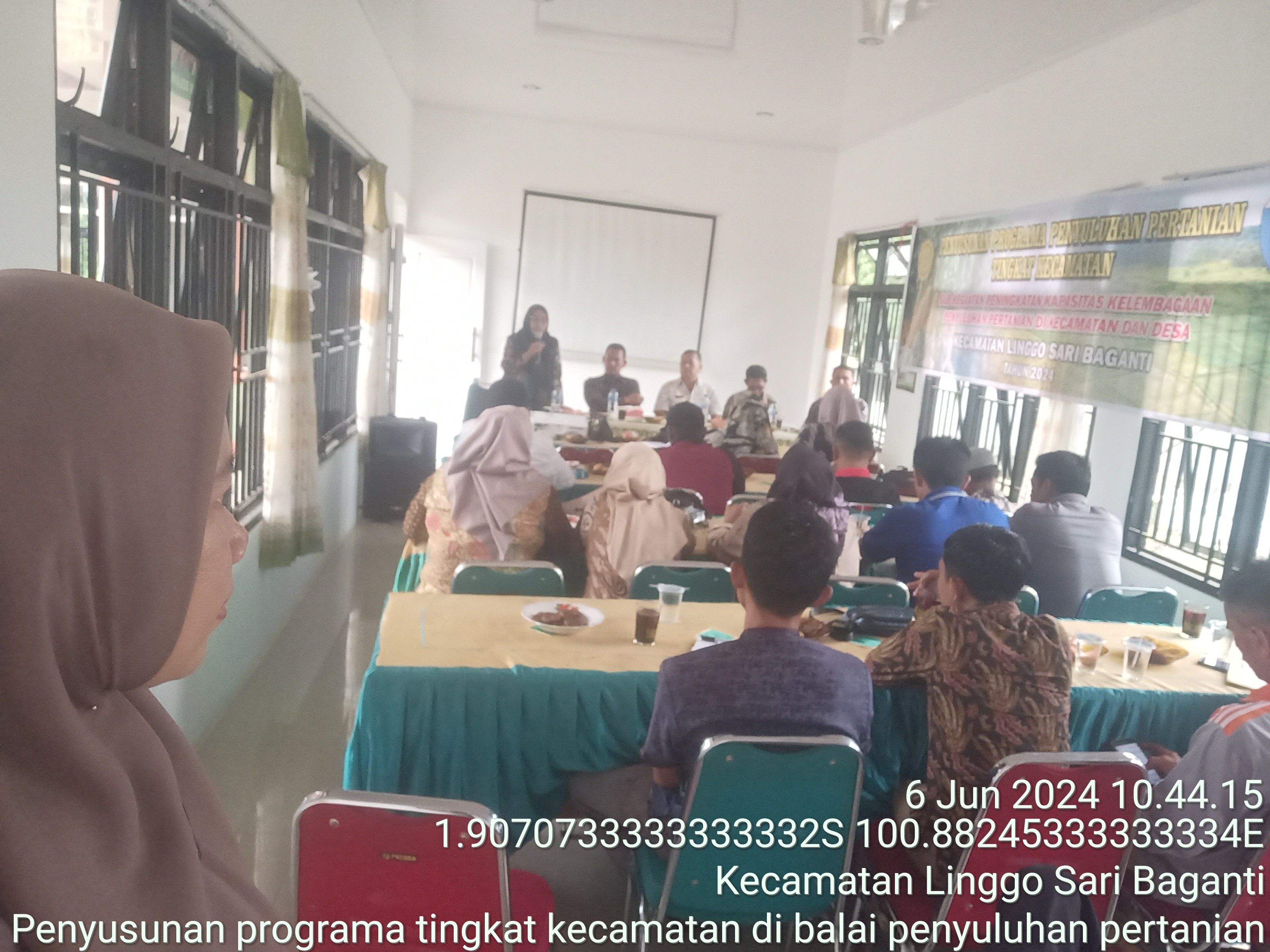 ACARA PENYUSUNAN PROGRAMA TINGKAT KECAMATAN DI BPP KECAMATAN LINGGO SARI BAGANTI