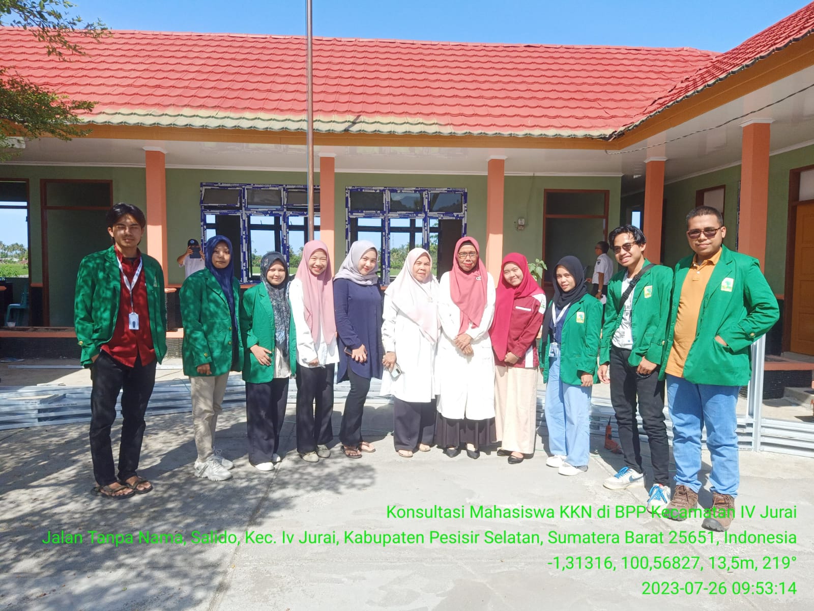 Konsultasi dan Koordinasi Mahasiswa KKN dari Nagari Limau Gadang Ke kantor BPP IV Jurai