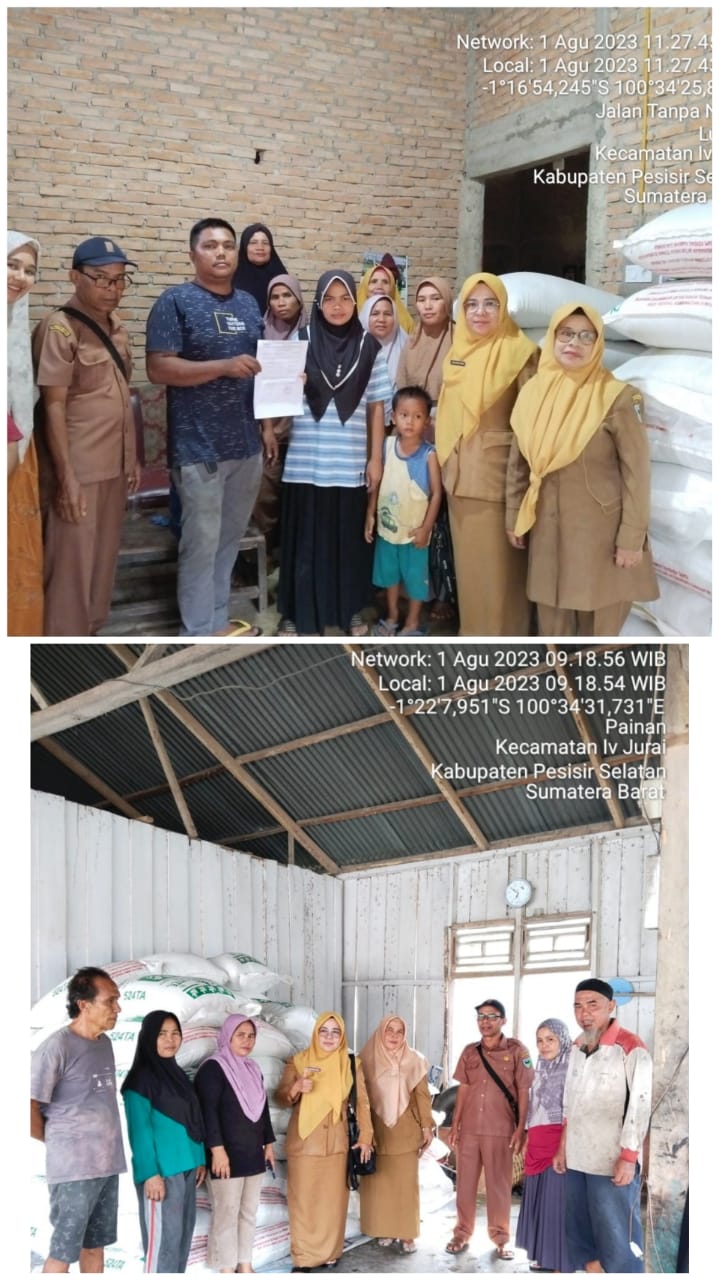 BIDANG PETERNAKAN MENDAMPINGI PENDISTRIBUSIAN PAKAN AYAM DPKH SUMBAR DI KEC.IVJURAI