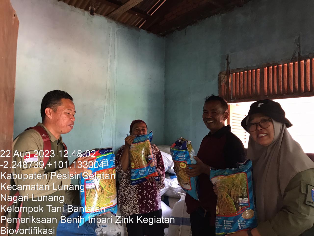 PEMERIKSAAN SARANA PRODUKSI BANTUAN PADI BIOFORTIFIKASI KEG APBN PUSAT TA 2023