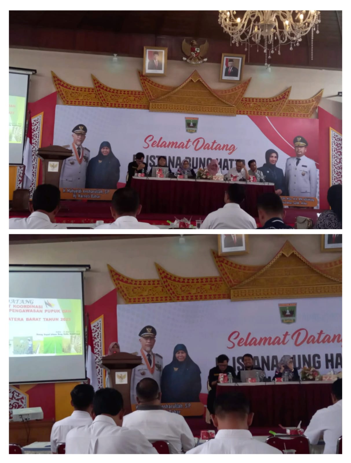 RAPAT KOORDINASI PENINGKATAN PENGAWASAN PUPUK DAN PESTISIDA PROVINSI SUMATERA BARAT DI ISTANA BUNG H
