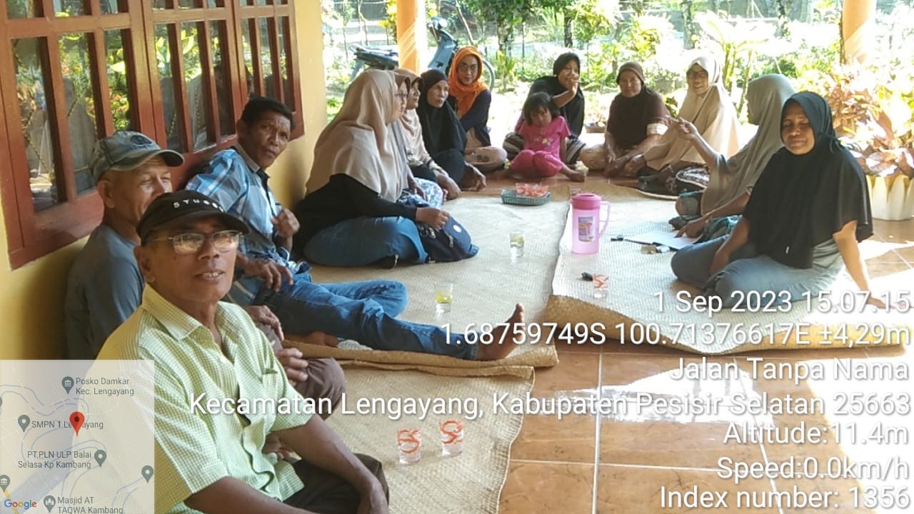 Pertemuan Kelompok Tani Rangeh Sarumpun Kecamatan Lengayang