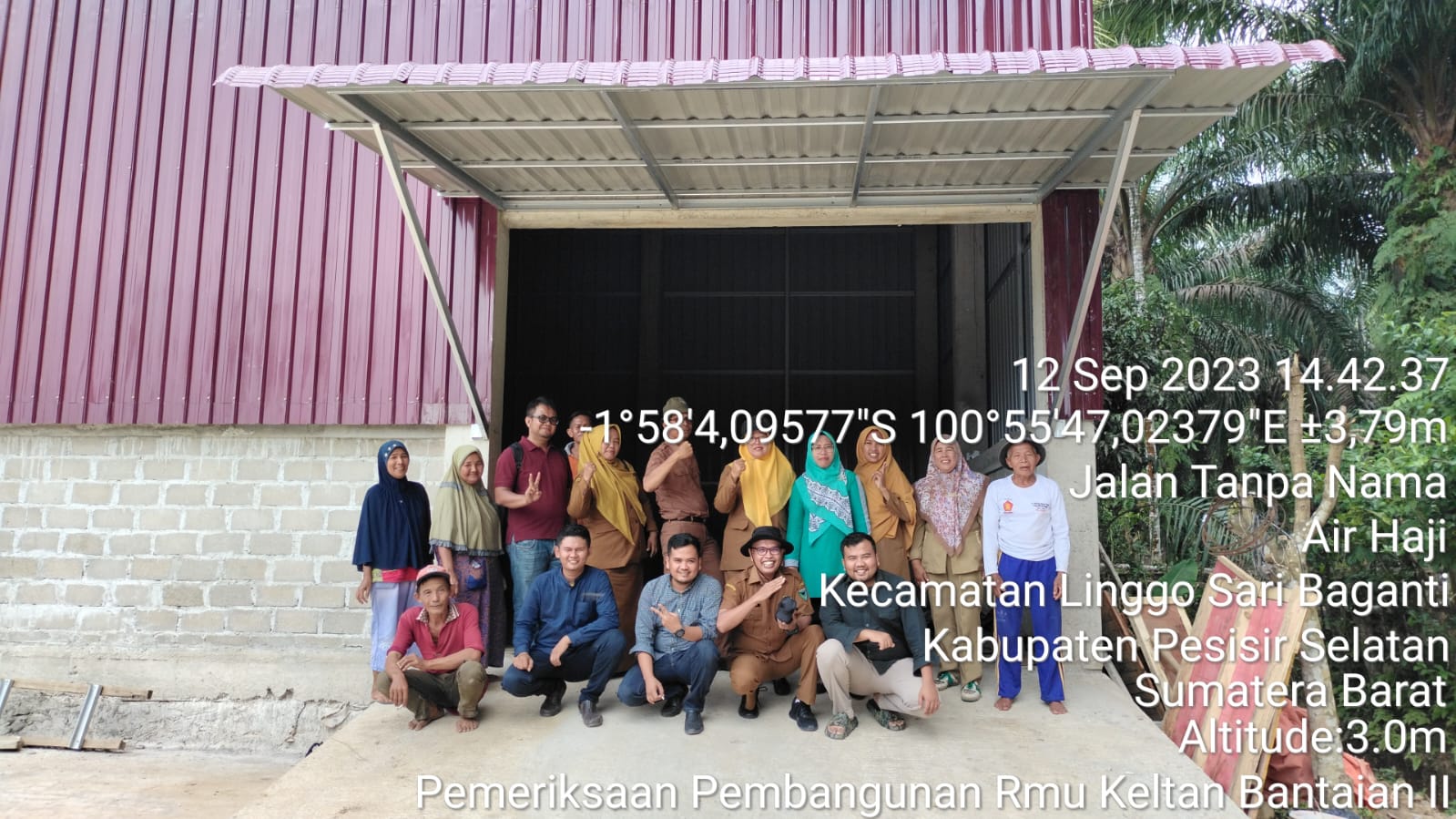 Pemeriksaan Pembangunan Rmu oleh Tim Teknis di klp Tani Bantain II