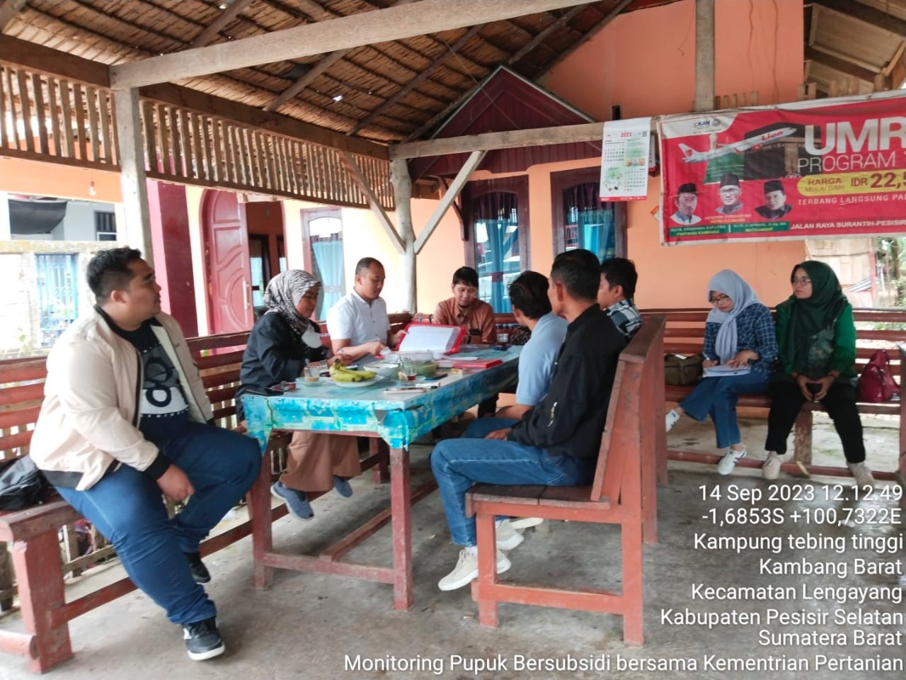 Monitoring Kios Pengencer Pupuk Subsidi Oleh Dirjen BSP Kementrian Pertanian Di Kecamatan Lengayang 