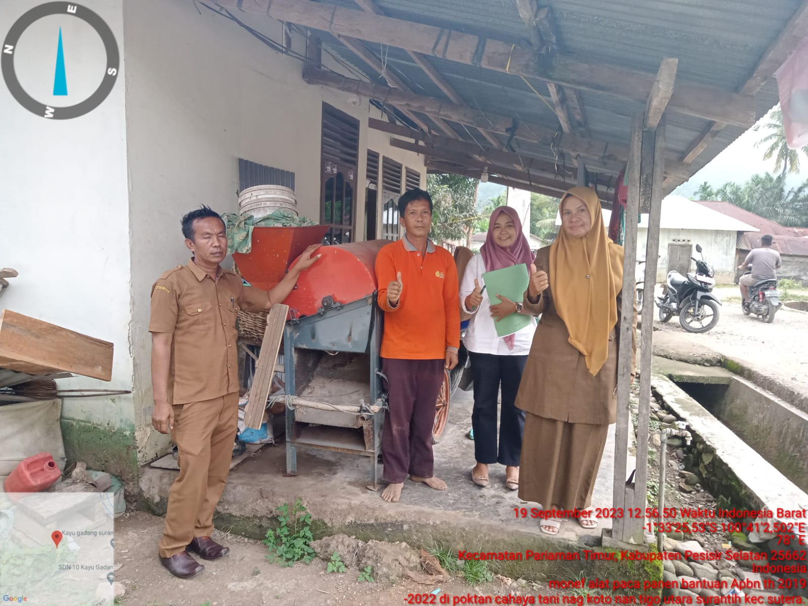 Monev Bantuan Sarana Pasca Panen Tahun 2019 s/d 2022 di Nagari Koto Nan Tigo 