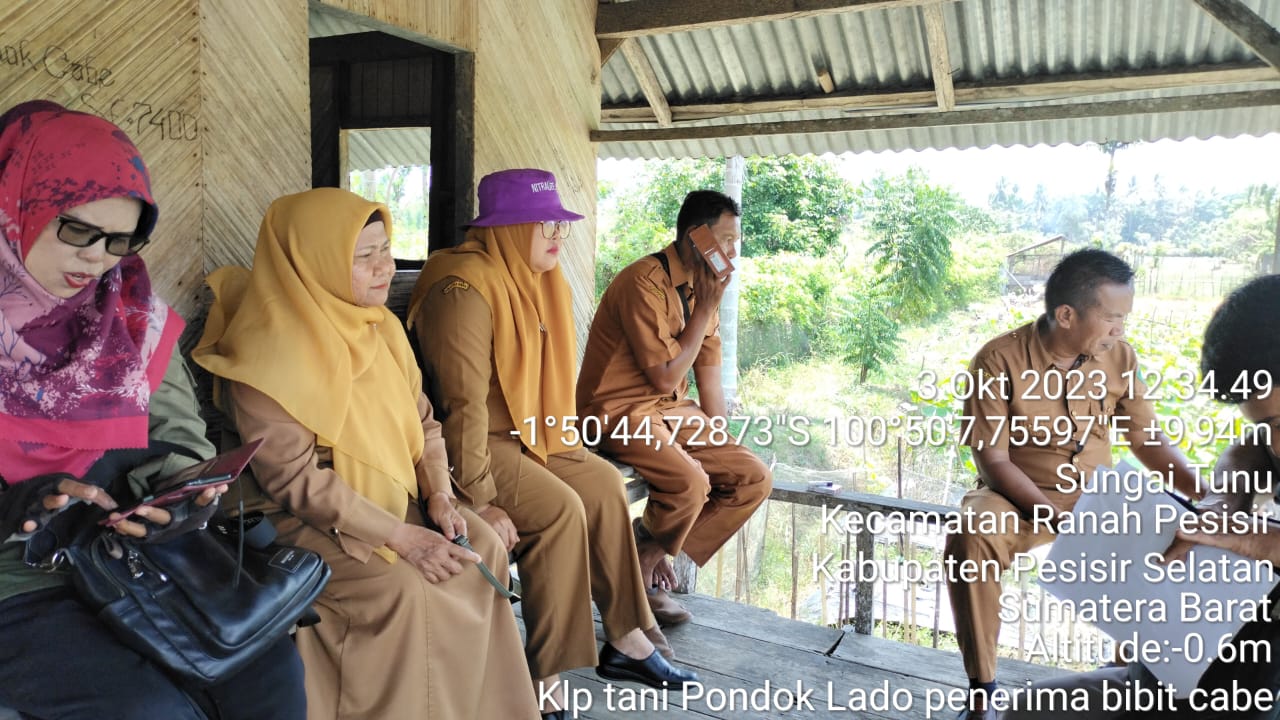 Verifikasi kelompok tani Pondok Lado penerima hibah pengembangan cabe merah APBD Perubahan 2023