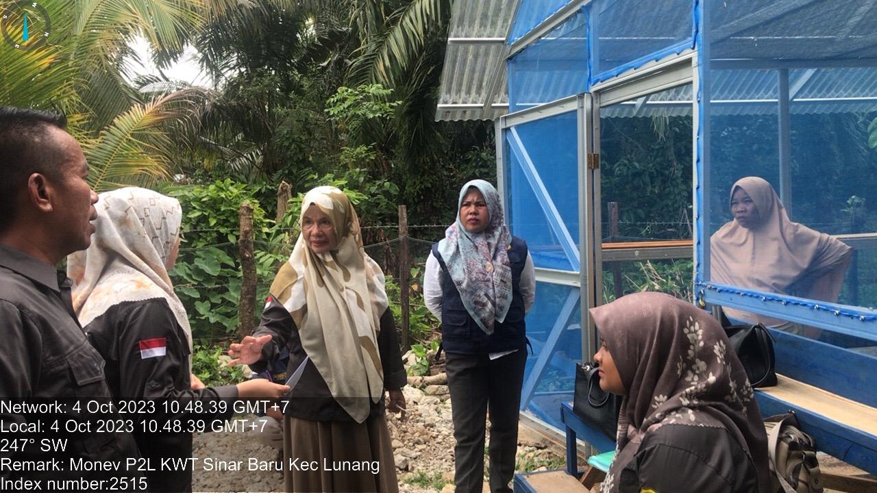 MONEV KEGIATAN P2L DI KELTAN SINAR BARU KECAMATAN LUNANG